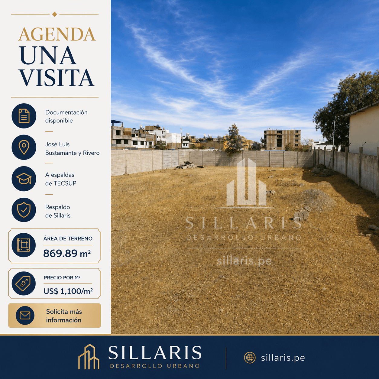 Terreno en venta con proyección residencial cerca a Tecsup - Vista 4